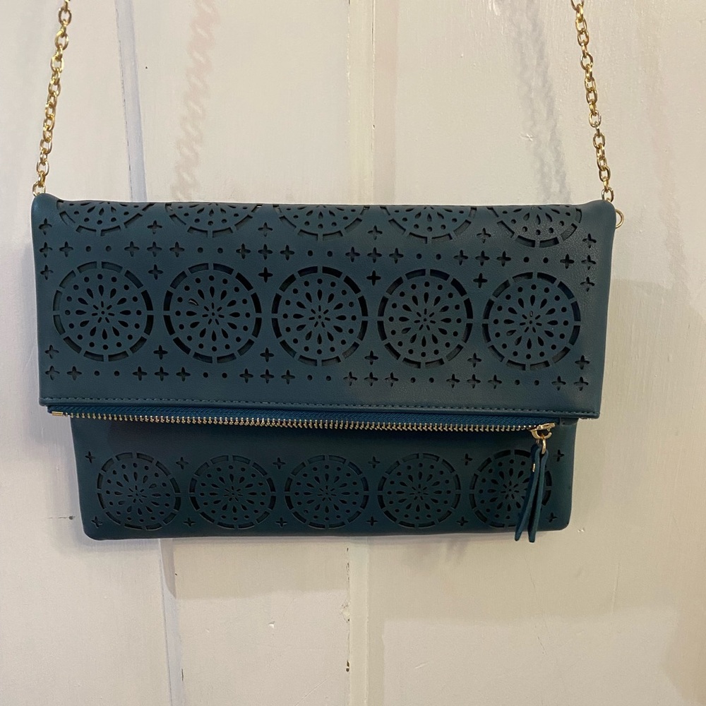 Dark blue clutch/purse, NWOT